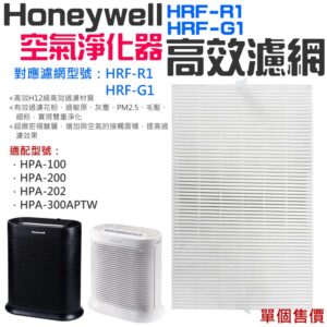 Honeywell 空氣淨化器 HRF-R1 HRF-G1 濾網(單個售價)#B99017 適用HPA-100/200/202/300APTW